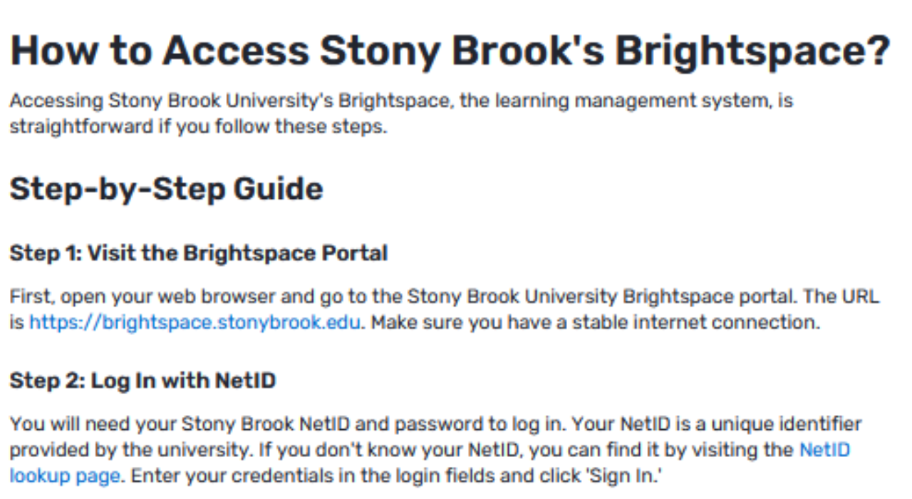 What Are the Benefits of Using Brightspace at Stony Brook University?